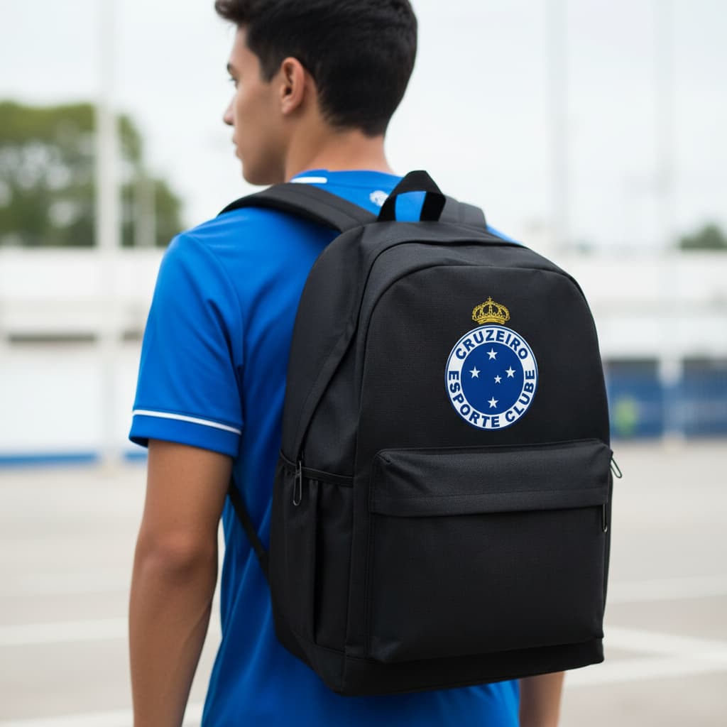 Mochila Cruzeiro Cabuloso Raposa Bolsa Time Resistente Grande Masculina Feminina