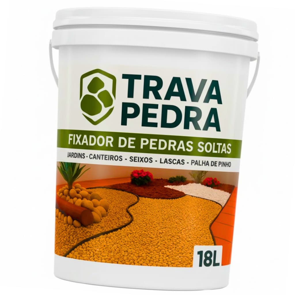 Fixador Pedra Travapedra 18l Pedras Decorativas Jardins Secagem Rápida