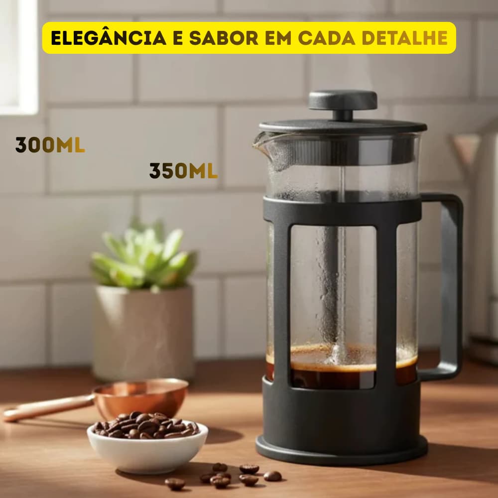 Cafeteira Prensa Francesa Cremeira Leite Cremoso Capuccino Chaleira Cafeteria Gourmet Casa Cozinha Utensílio Doméstico