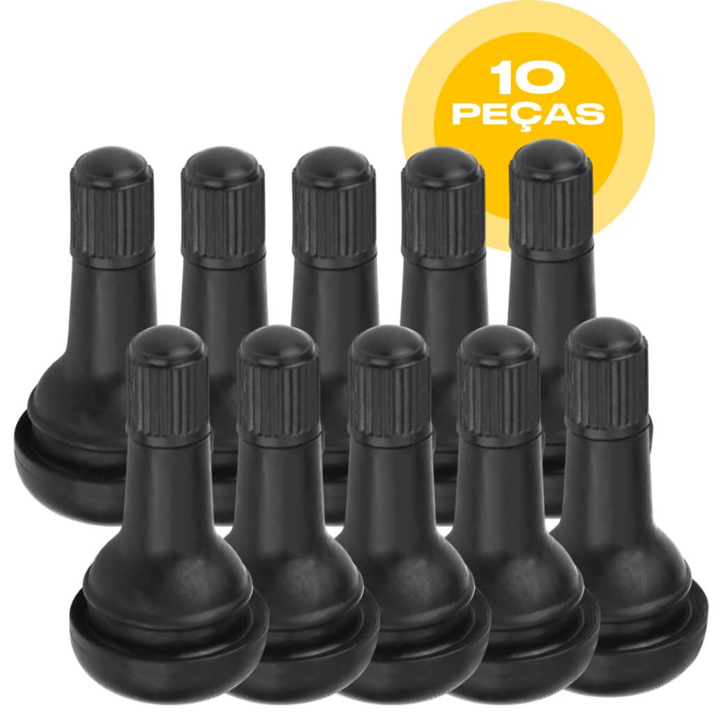 Jogo 10 Bicos Válvula Para Pneu Sem Câmara Tr 415 Fusca Kombi