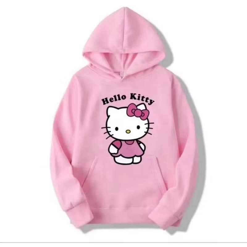 Moletom Hello Kitty com Capuz Unissex Adulto Infantil Promoção