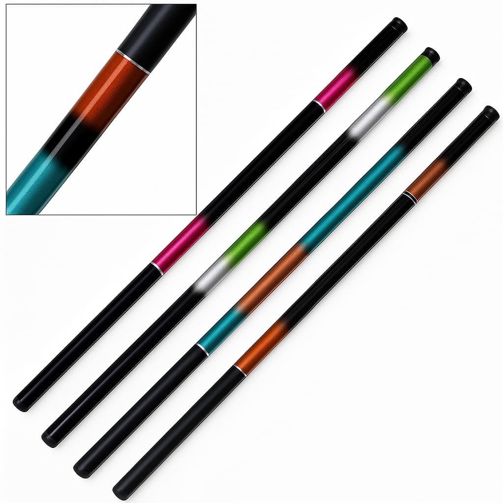 Kit 4 Varas de Pesca Telescopica , sendo 2x 2,10mts e 2x 3,00 mts - Piau, Porquinho, Tilapia kit pesca completo