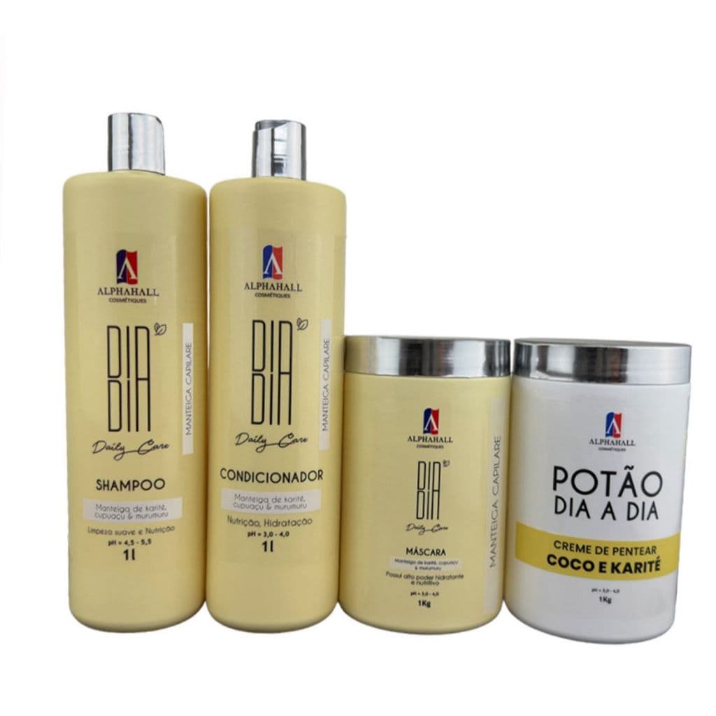 Kit Manteiga Capilar Dia a Dia 1L + Creme de Pentear Potão Coco e Karité 1kg