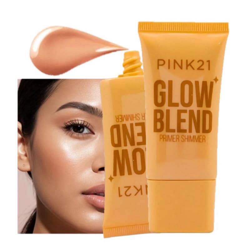 Primer Facial Pink 21 | Maquiagem Profissional | Pele Aveludada, Sem Poros e com Alta Fixação