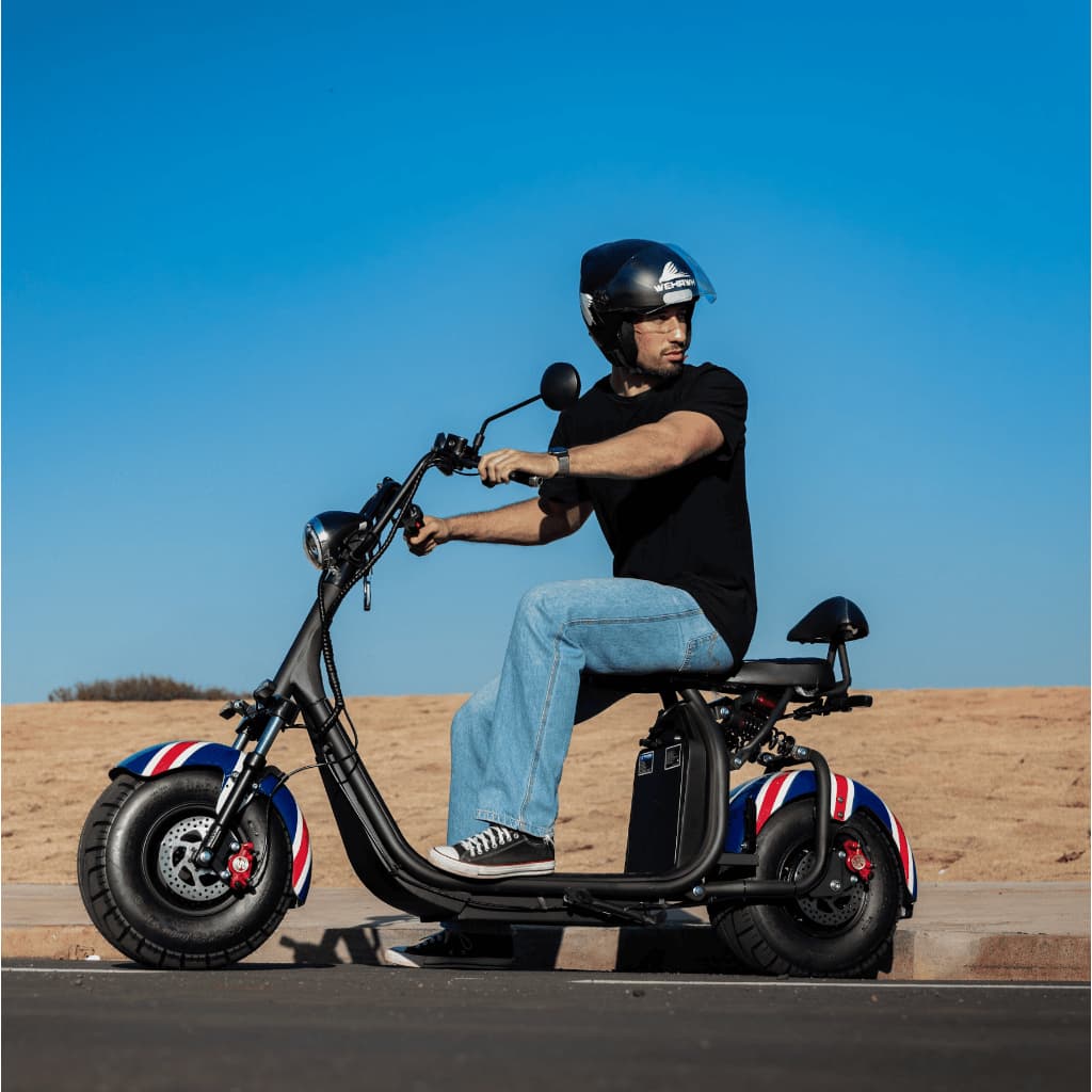 Scooter Moto Elétrica Bike WeHawk WX-10 NB Free  1000W  60V 20Ah 32Km/h  2 Lugares Autopropelido