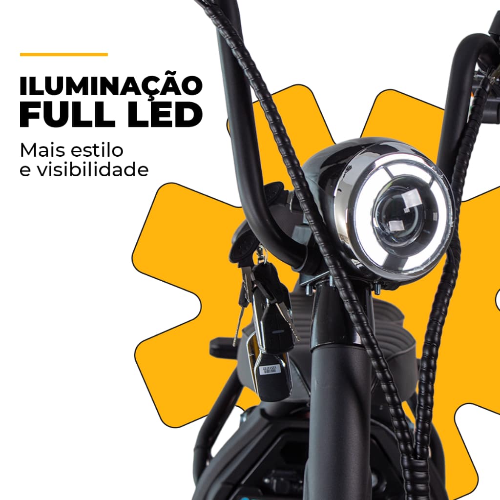 Scooter Moto Elétrica WeHawk NB Free WX-10 | Potência, Conforto e Estilo