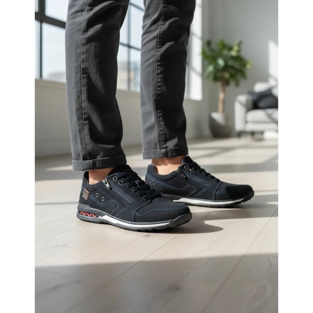 Sapatênis Pegada Lançamento Moderno Casual Elegante 114861 Ziper Elastico