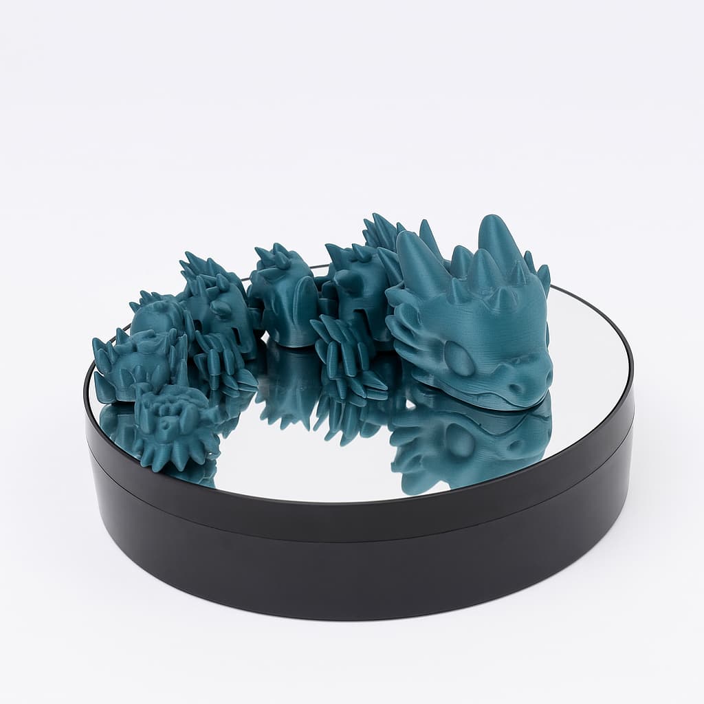 🎄✨ Brinquedo Articulado Dragão 3D — O Presente de Natal Mais Incrível do Ano! Azul e Vinho🐉💫