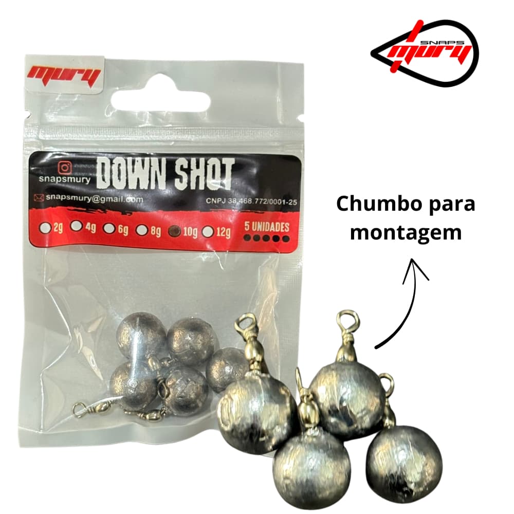Down Shot – Chumbo para montagem Down Shot – Chumbo – Snaps Mury – Nó de Irmão