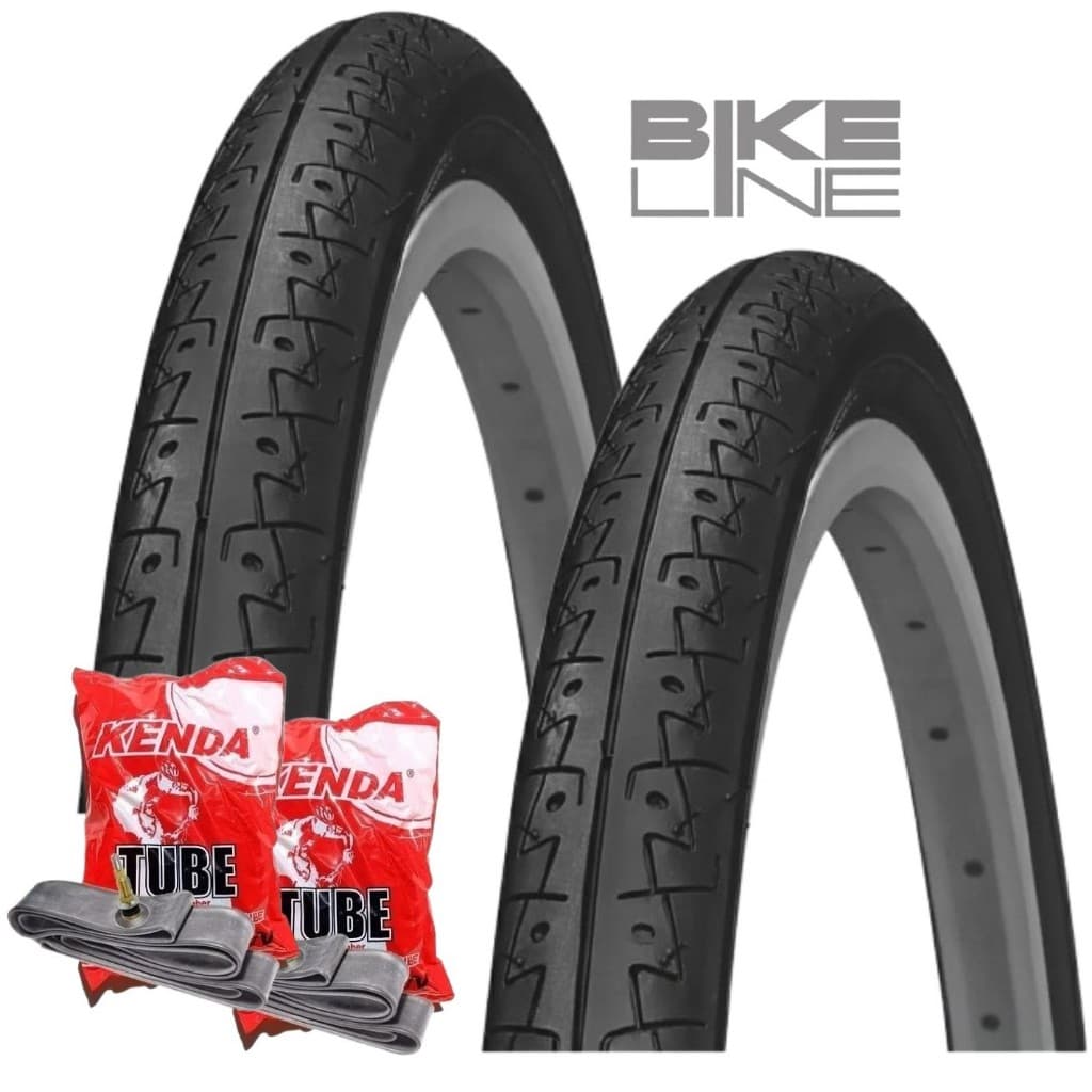 Pneu Aro 26x1.50 KENDA K154 Slick Preto Bike Bicicleta Mtb Urbano + Camara de Ar Original Kenda