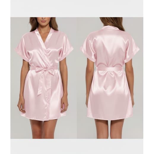 Robe de Cetim Rosa Bebê – Doçura e Charme para Seus Momentos de Puro Conforto!