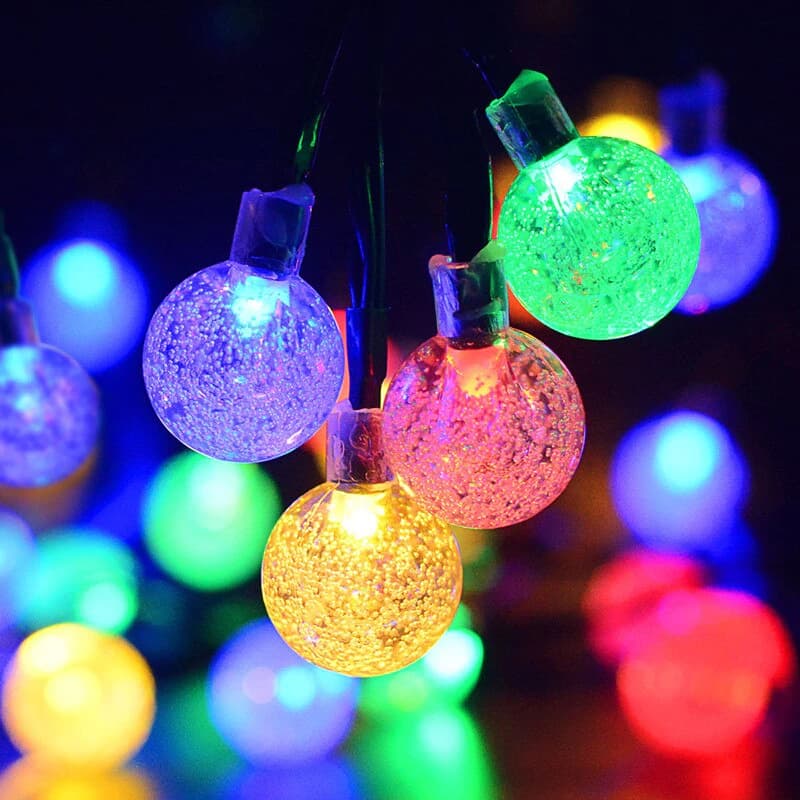 Cordão Decorativo Pisca Pisca Colorido Para Enfeite de Natal
