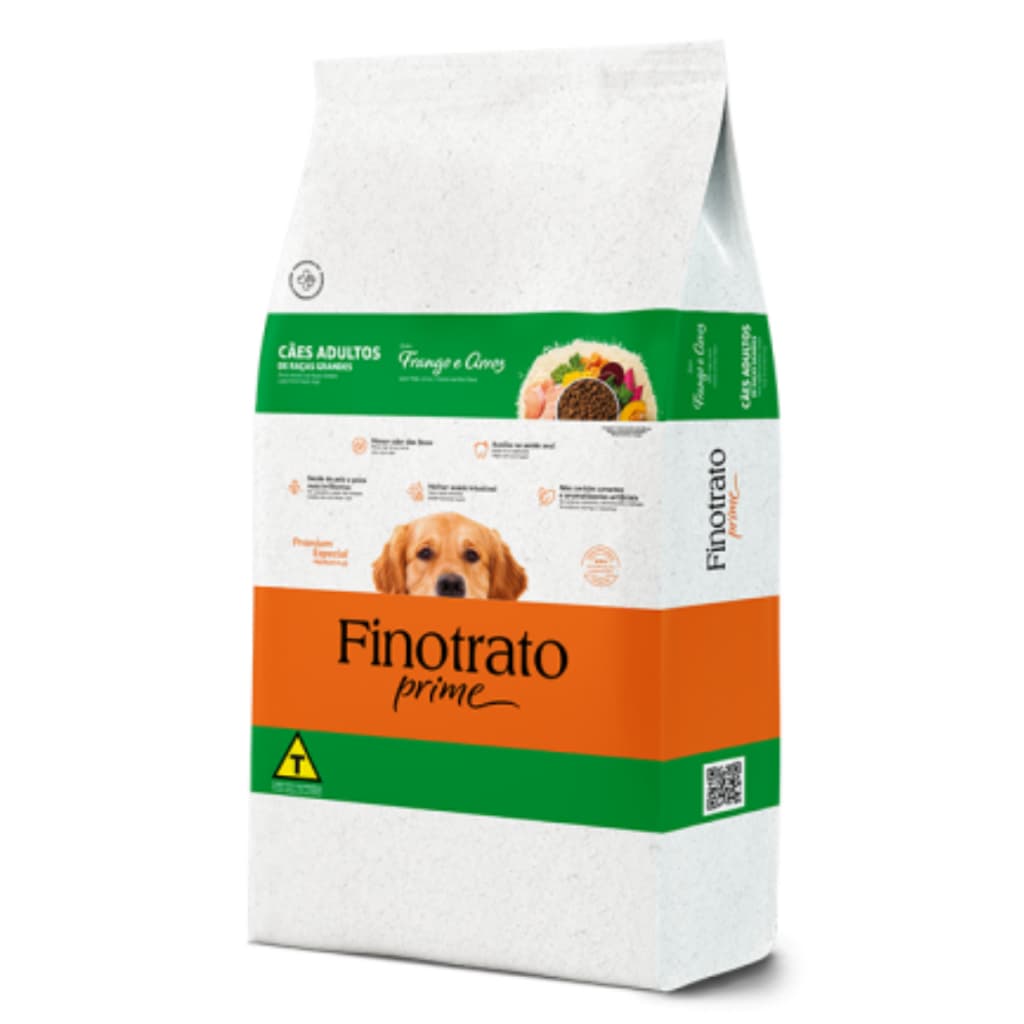 Ração Finotrato Prime Cães Adultos Grande Frango 20kg