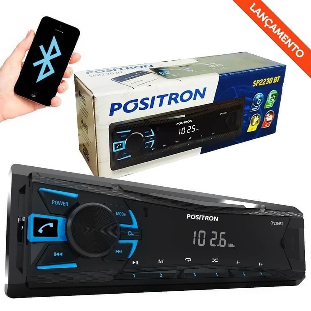 Som Automotivo Pósitron Sp2230bt Bluetooth Usb Fm Mp3 4x7w Rms Handsfree
