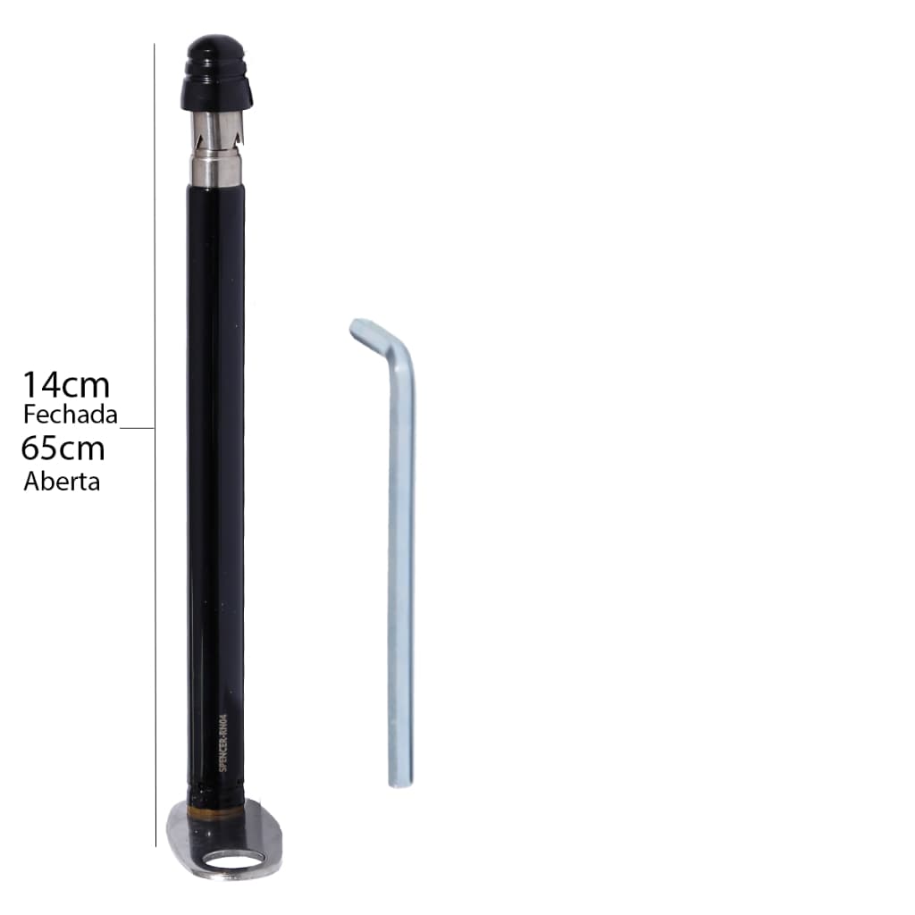 Antena Corta Pipa 7 Estagios Para Retrovisor Preto Spencer