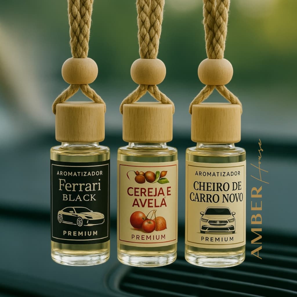 Kit Cheirinho Carro Premium Importado Aromatizante Automotivo Ambiente
