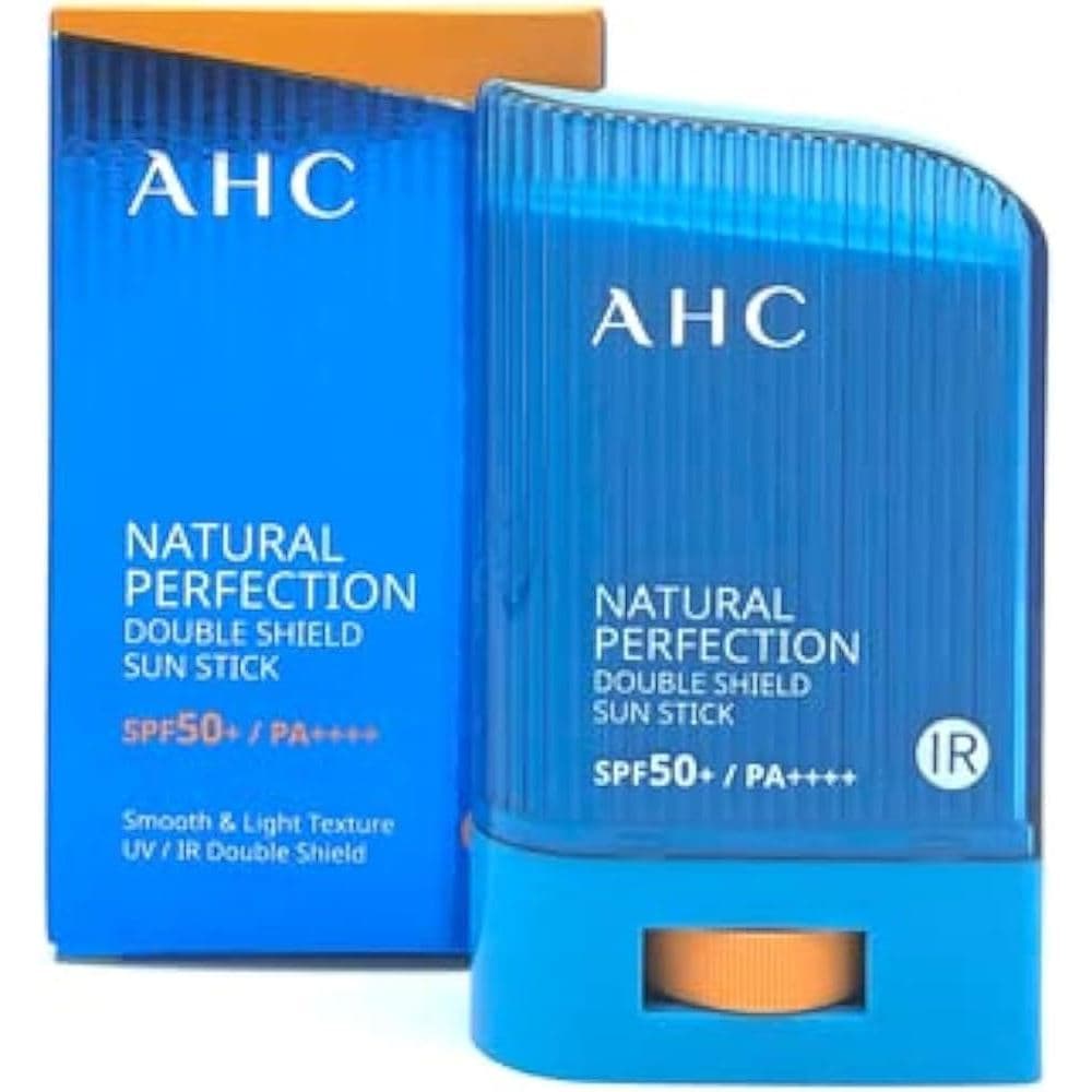 Protetor Solar Coreano Ahc Natural Perfection Double Shield Fps50 Sunstick PA++++ Azul GRANDE 22g