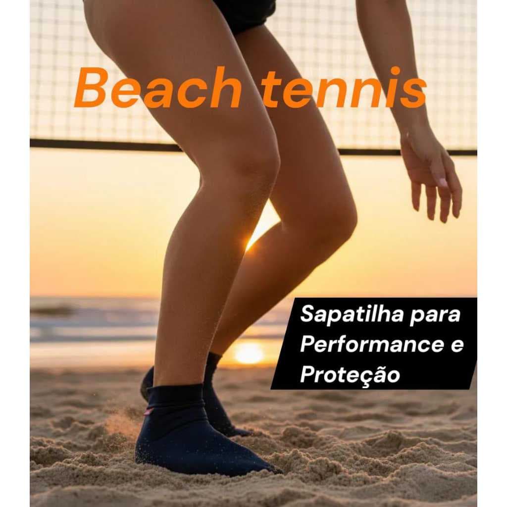 Meia Sapatilha Beach Tennis Volei Praia Areia Neoprene Futvolei Antitermica Hibrida