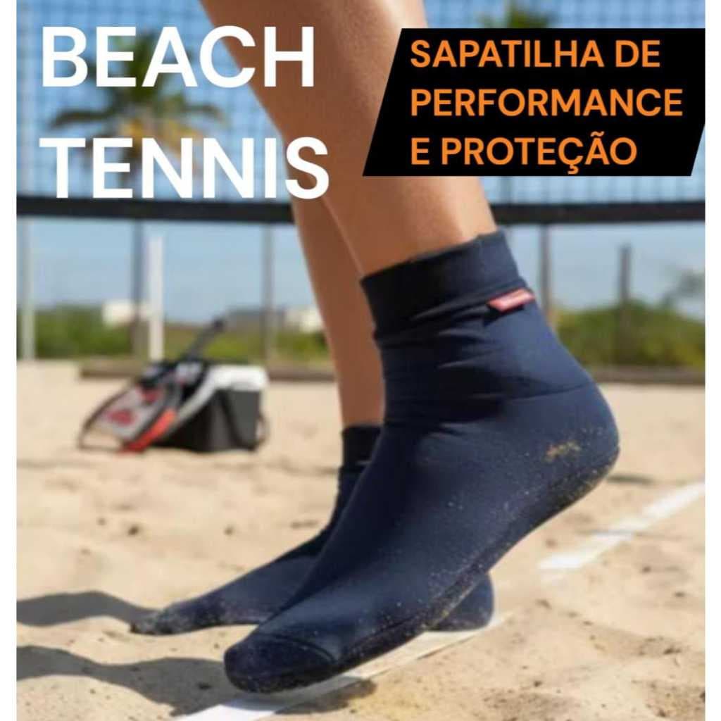 Sapatilha Antitermica Beach Tennis Meia para Areia Volei Praia Neoprene Futvolei Hibrida
