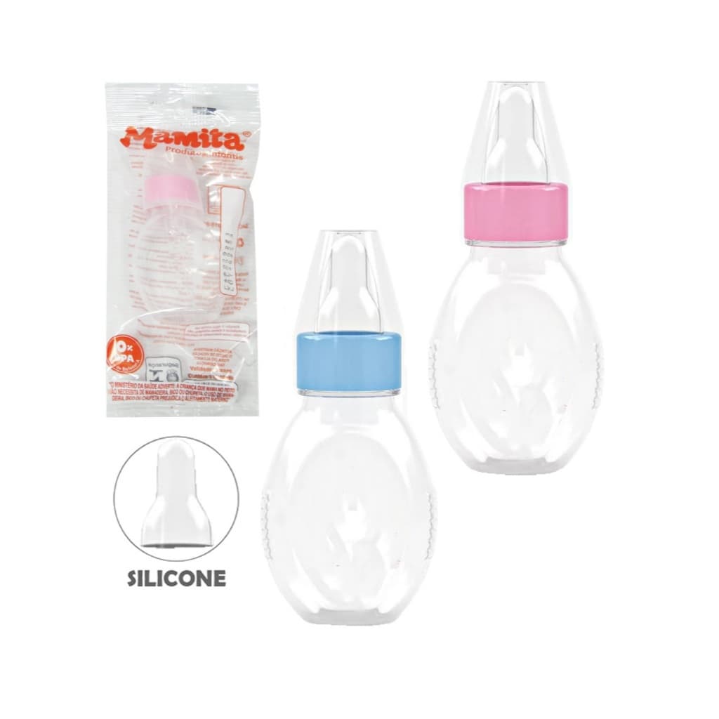 Mamadeira Chuquinha Mamita 60ml bico de silicone redondo