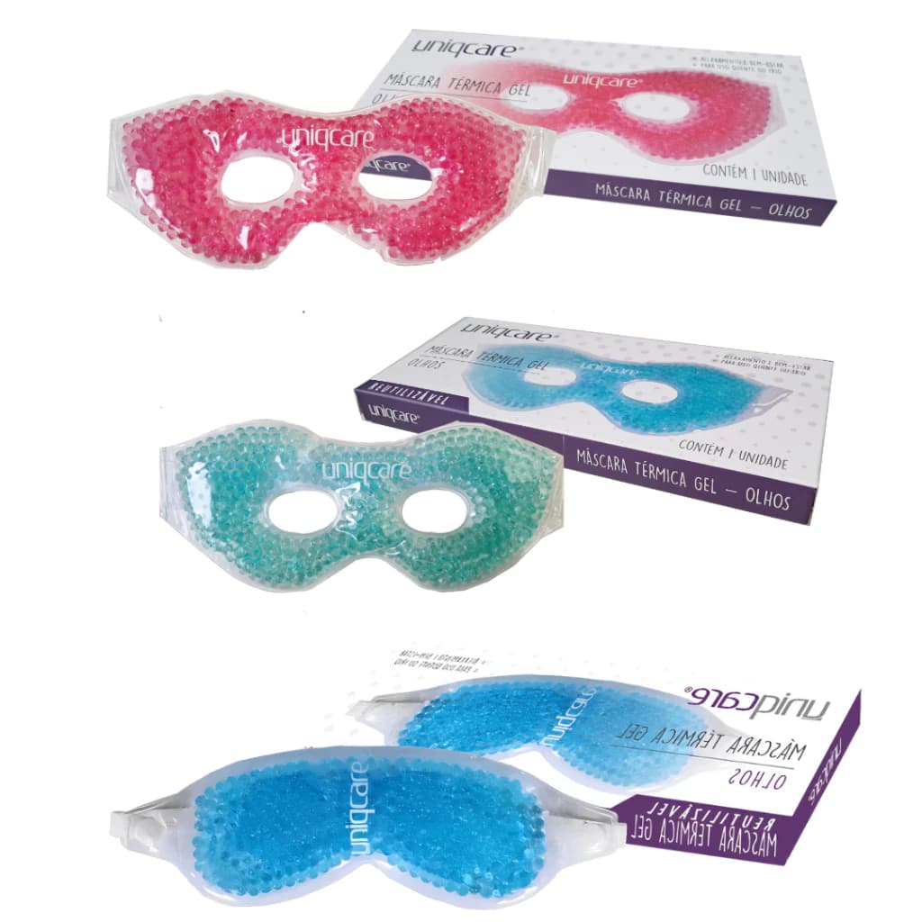 Máscara Térmica  Gel Para Olhos Quente ou Frio  Alivio Olheiras Relaxamento Uniqmed