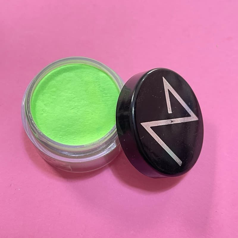 pó acrílico colorido unhas acrílicas verde limão Majestic 10 g