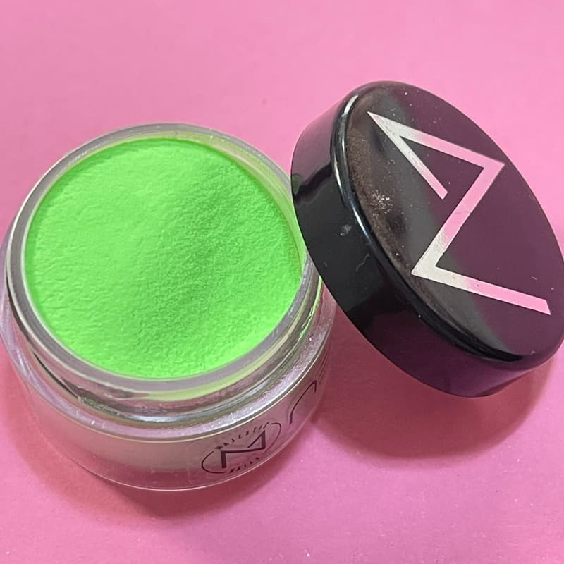 Pó acrílico colorido verde neon Majestic 10 g