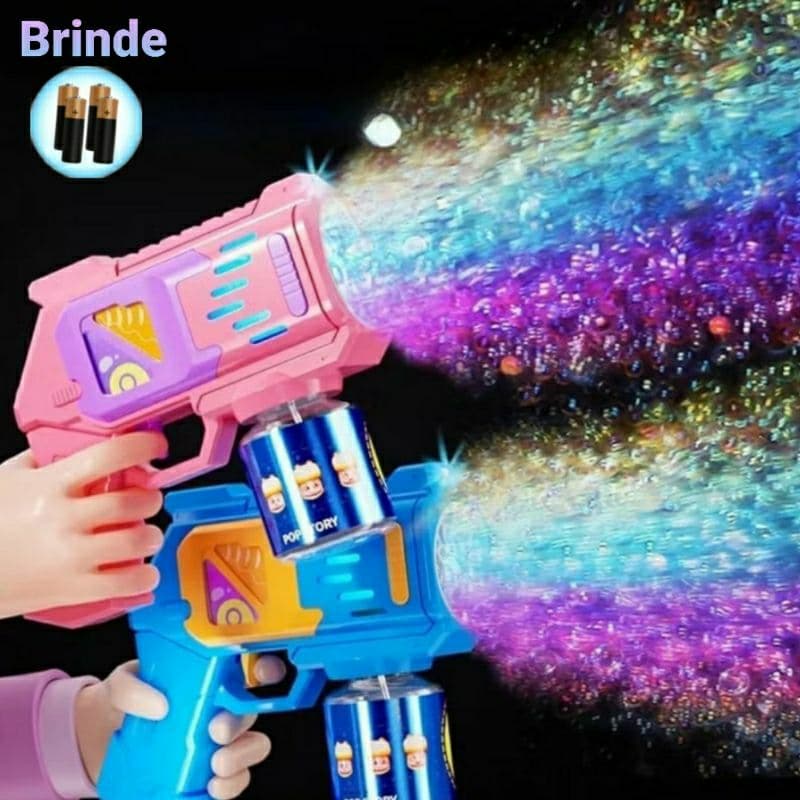 Máquina Lança Bolha de Sabão Automática Brinquedo Infantil