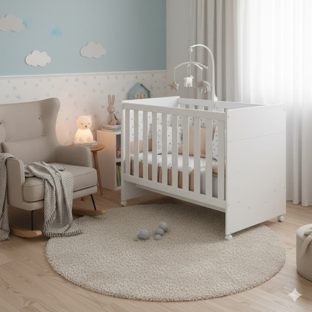 Berço Americano Katatau Flex 3 Em 1 Vira Mini Cama Ou Sofazinho Multifuncional - Reller