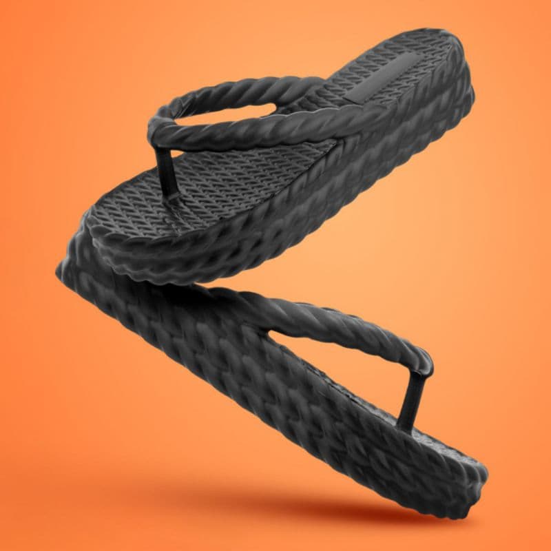 Chinelo Feminino Trançada Plataforma Anatômica Confortável Macio