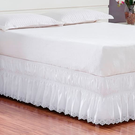 Saia Box Perolla King 2,02cm x 1,92cm-Decoração, Quarto ,Box, Cama Conjugado