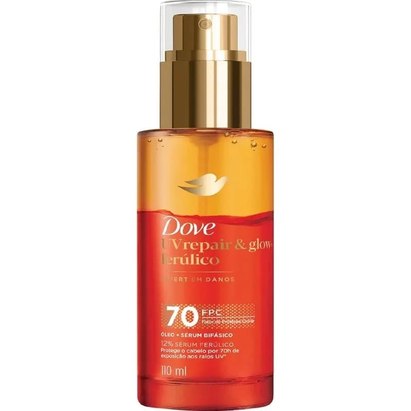 ÓLEO E SÉRUM BIFÁSICO DOVE UV REPAIR & GLOW FERÚLICO 110ML SPRAY FPC70