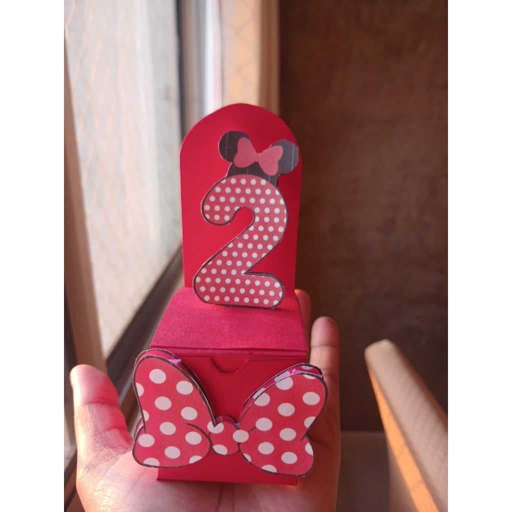 Kit Festa PEGUE E MONTE MINIE | Caixinhas Personalizadas | Lembrancinha Infantil + Decoração