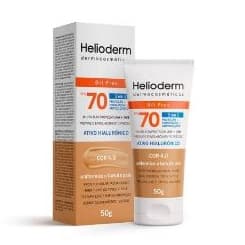 Protetor Solar Helioderm Facial FPS 70  4.0 Oil Free Bege Escuro 50g