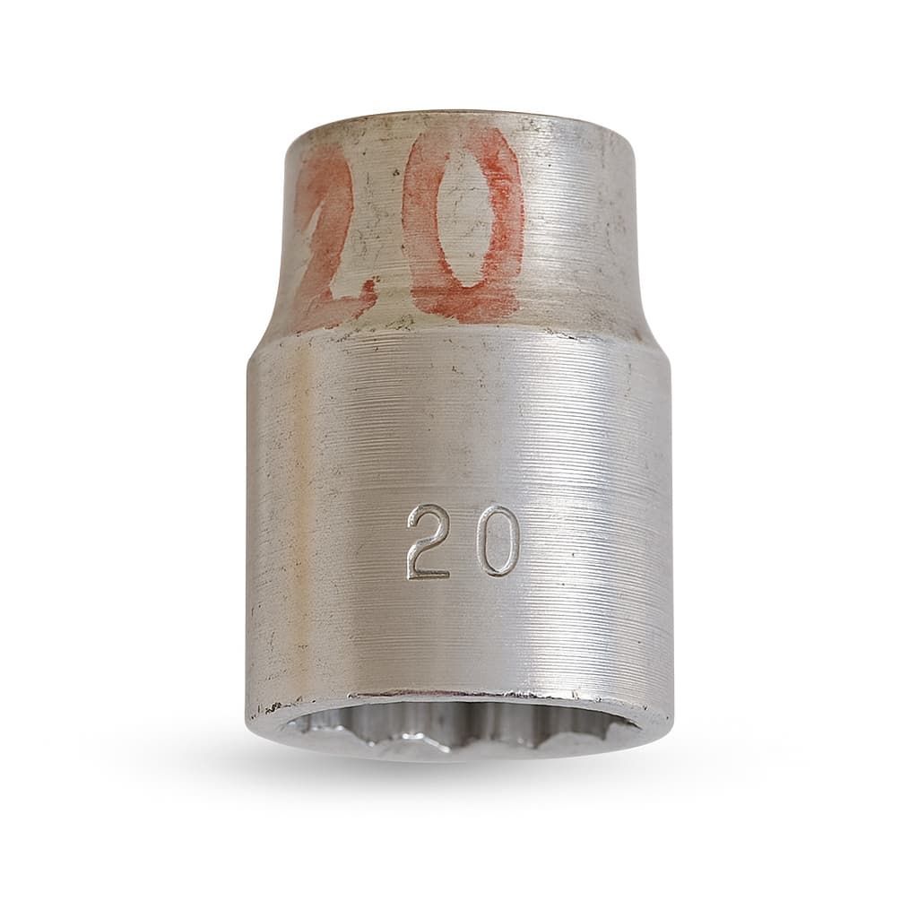 Chave Soquete Rali 20 mm Estriada com Encaixe de 1/2