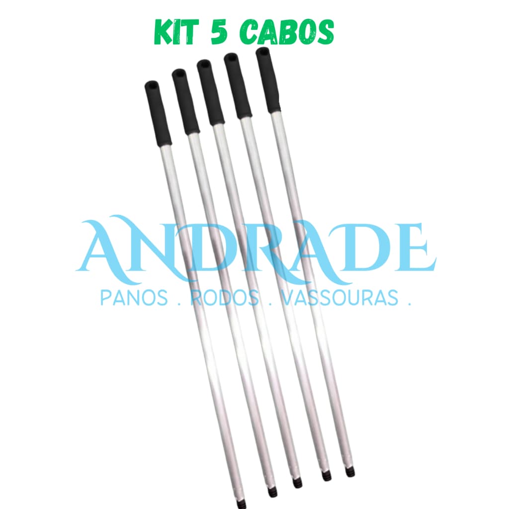 KIT 5 CABOS 1,60 CM ALUMINIO-  Profissional