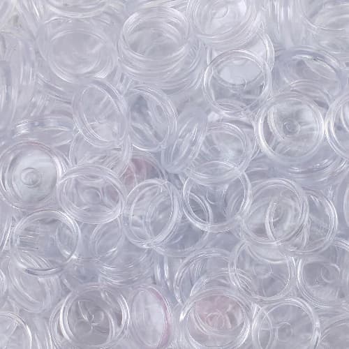 Discos Transparente Com 12 Unidades Pop Disc