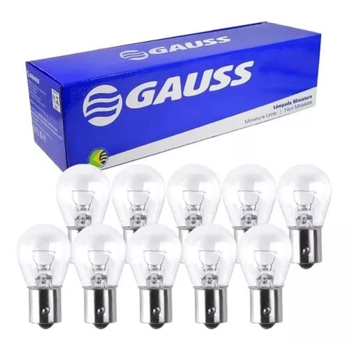LAMPADA AUTOMOTIVA 1 Polo 12V 21W GAUS L1141 - CX C/10 UNIDADES
