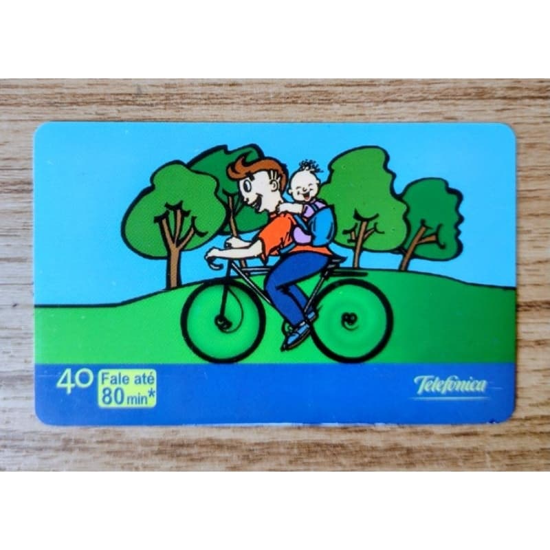 Cartão Telefônico Colecionável Dia dos Pais.