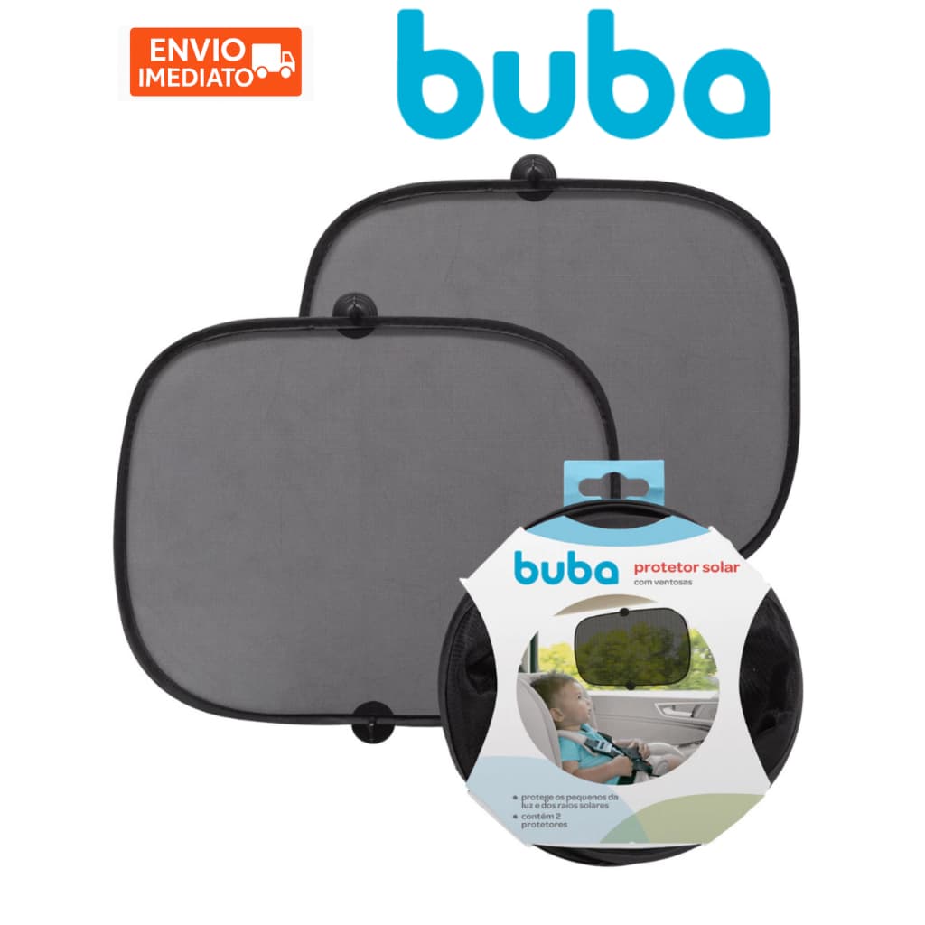 Protetor Sol Carro Infantil bebe com Ventosa Buba Cortina Blackout Infantil Bebe Janela Protecao