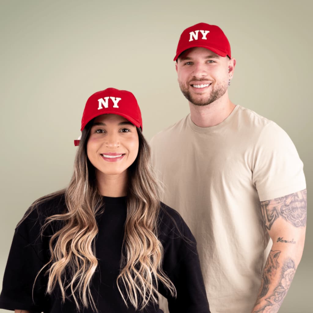 Boné NY Unissex Clássico Aba Curva Tamanho Único Confortável para Looks Casuais e Esportivos