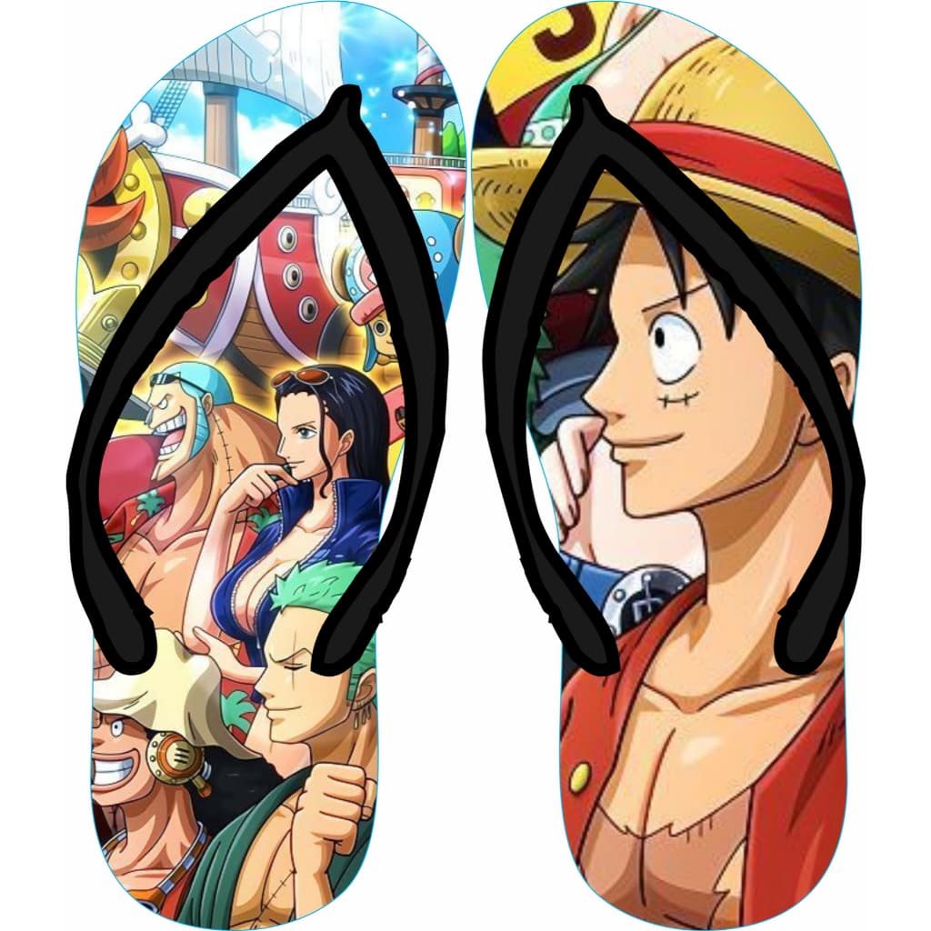 chinelos infantil  personalizados one piece.