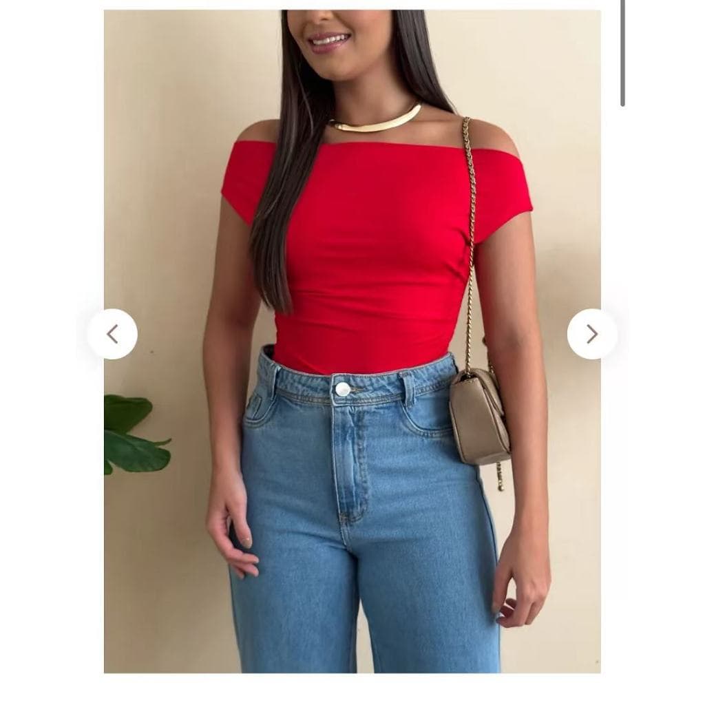 Blusa Ciganinha Ombro a Ombro Drapeada Feminina