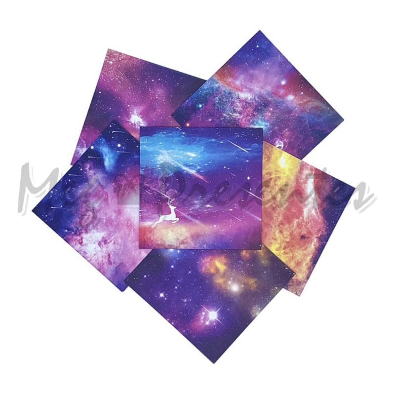 Papel Dobradura Origami Tsuru Space 8 Estampas 15x15cm