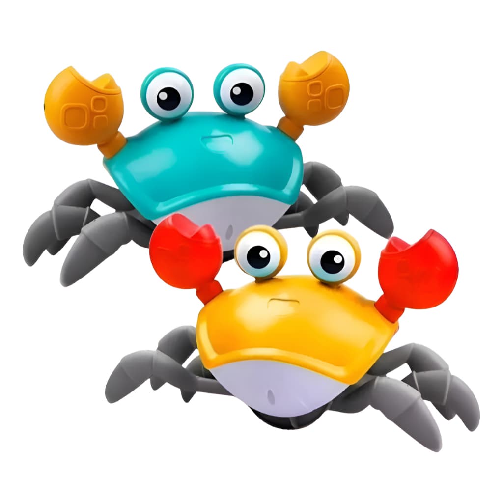 Caranguejo Brinquedo Fujão Som Luz E Movimento Musical Interarivo Crianças Pequenas Dançarino