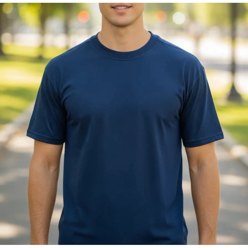 Camiseta masculina premium Malha fria casual trabalho treino festa uniforme sublimação Não amassa não pega bolinha