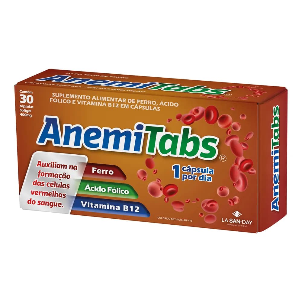 Anemitabs - 30 Cápsulas - La San Day