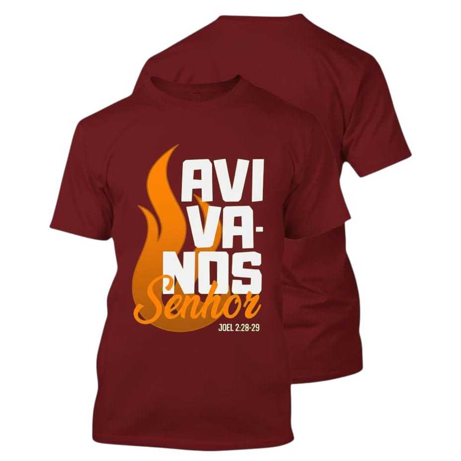 Camiseta infantil gospel aviva-nos blusa gospel