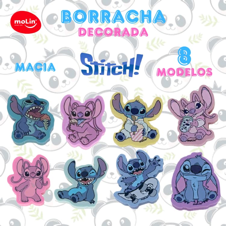 Borracha Stitch ou Angel Unidade 8  modelos Disney | Molin