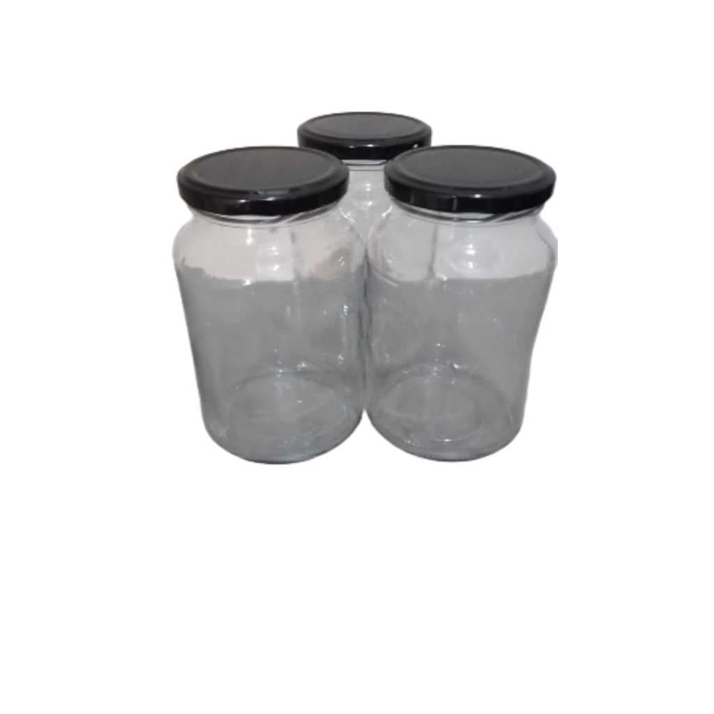 KIT 20 POTE 600 ML PRETO VEM COM LACRE
